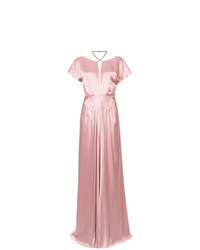 Розовое вечернее платье со складками от Zac Zac Posen