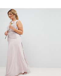 Розовое вечернее платье от TFNC Plus