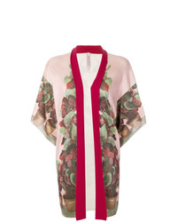 Розовое кимоно с цветочным принтом от Antonio Marras