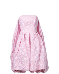 Розовое коктейльное платье с цветочным принтом от Isabel Sanchis