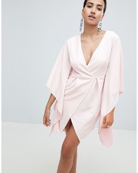 Розовое коктейльное платье от ASOS DESIGN