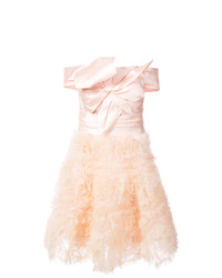 Розовое коктейльное платье от Marchesa Notte