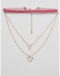 Розовое колье от Asos