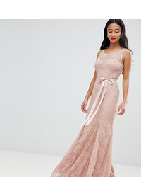 Розовое кружевное вечернее платье от City Goddess Petite