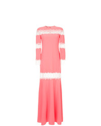 Розовое кружевное вечернее платье от Huishan Zhang