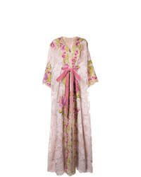 Розовое кружевное вечернее платье от Marchesa