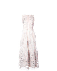 Розовое кружевное вечернее платье от Marchesa Notte