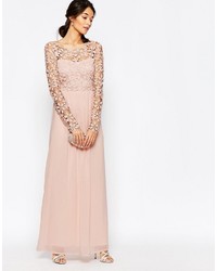 Розовое кружевное платье-макси от Club L