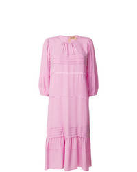 Розовое кружевное платье-миди от N°21