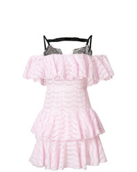 Розовое кружевное платье с пышной юбкой от Giambattista Valli