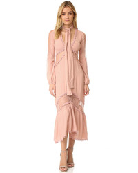 Розовое кружевное платье от For Love & Lemons