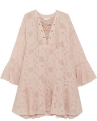 Розовое кружевное платье от IRO