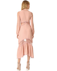 Розовое кружевное платье от For Love & Lemons