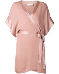 Розовое легкое кимоно