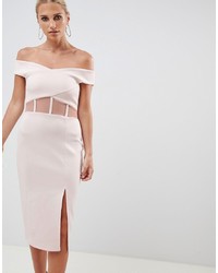 Розовое облегающее платье от ASOS DESIGN