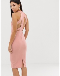 Розовое облегающее платье от AX Paris