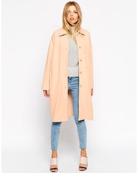 Женское розовое пальто дастер от Asos