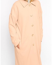 Женское розовое пальто дастер от Asos