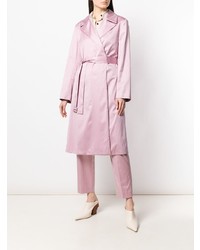 Женское розовое пальто дастер от Theory