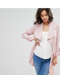 Женское розовое пальто дастер