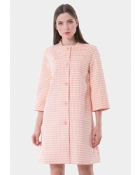 Женское розовое пальто с принтом от Vladi Collection