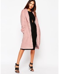 Женское розовое пальто с рельефным рисунком от Oh My Love