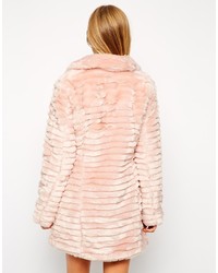 Женское розовое пальто с рельефным рисунком от Brave Soul