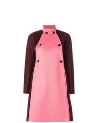 Женское розовое пальто с украшением от Valentino