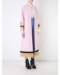 Женское розовое пальто с цветочным принтом от Macgraw