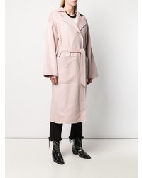 Женское розовое пальто от Nanushka