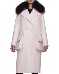 Женское розовое пальто от Anastasya Barsukova