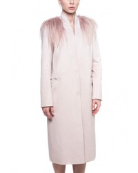 Женское розовое пальто от Anastasya Barsukova