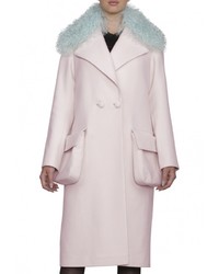 Женское розовое пальто от Anastasya Barsukova