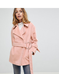 Женское розовое пальто от Asos Petite