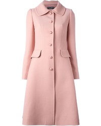 Женское розовое пальто от Dolce & Gabbana