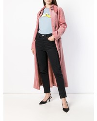 Женское розовое пальто от Alexa Chung