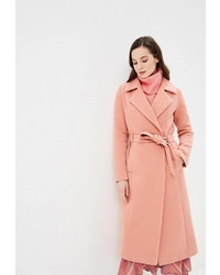 Женское розовое пальто от Glam Goddess