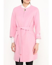 Женское розовое пальто от Grand Style