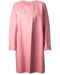 Женское розовое пальто от Jil Sander