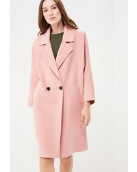 Женское розовое пальто от Lorani