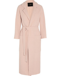 Женское розовое пальто от Maje