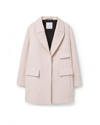 Женское розовое пальто от Mango
