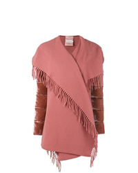 Женское розовое пальто от Moncler