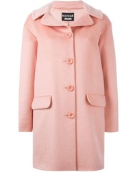 Женское розовое пальто от Moschino