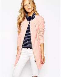 Женское розовое пальто от Noisy May