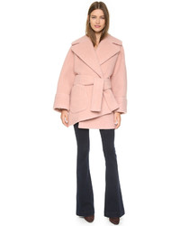 Женское розовое пальто от Carven