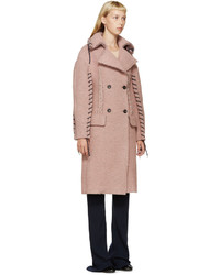 Женское розовое пальто от Acne Studios