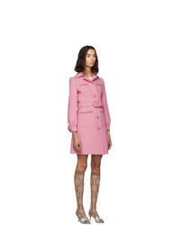 Женское розовое пальто от Gucci