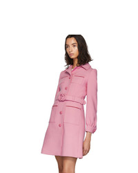 Женское розовое пальто от Gucci