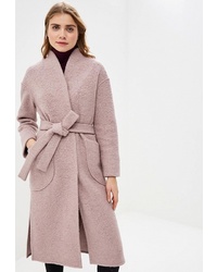 Женское розовое пальто от Rosso Style